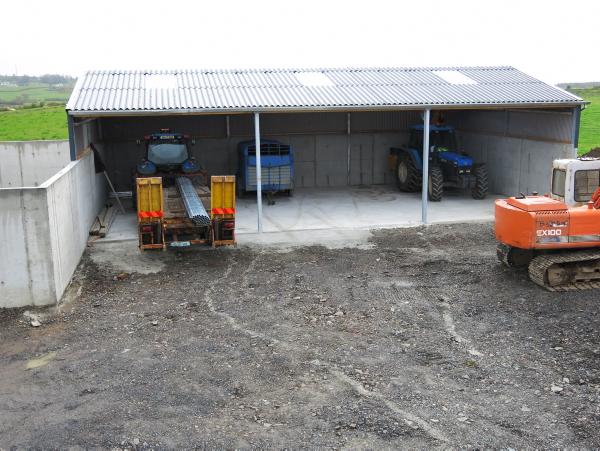 Shed will keep machinery out of the weather Shed will keep machinery out of the weather