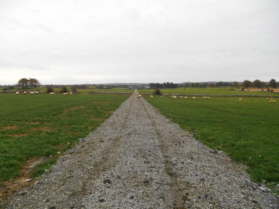 Crushing the farm's own rock for roadway Crushing the farm's own rock for roadway