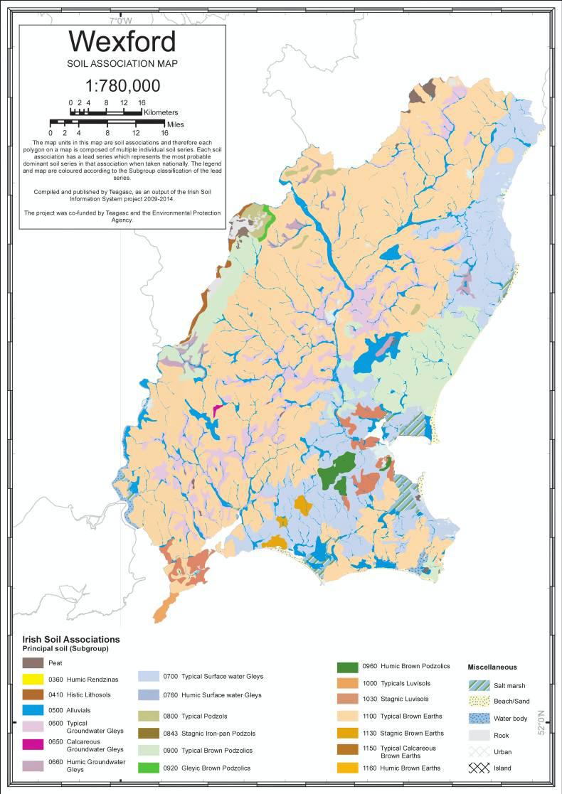 Co Wexford: Low-lying undulating hills Co Wexford: Low-lying undulating hills