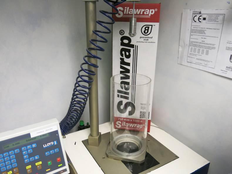 Testing the quality of a leading silage wrap Testing the quality of a leading silage wrap