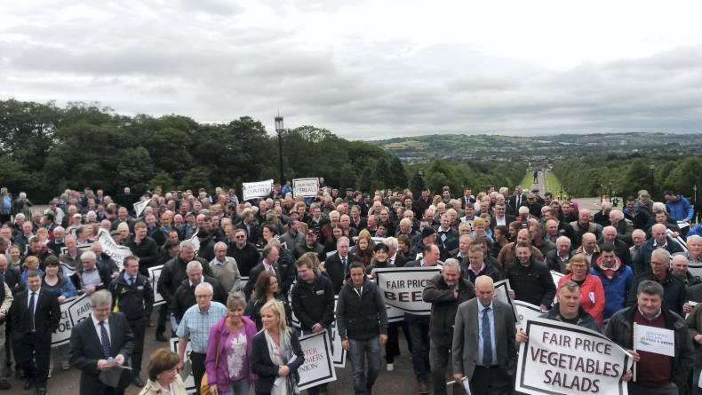 Ulster Farmers Union protest at Stormont Ulster Farmers Union protest at Stormont