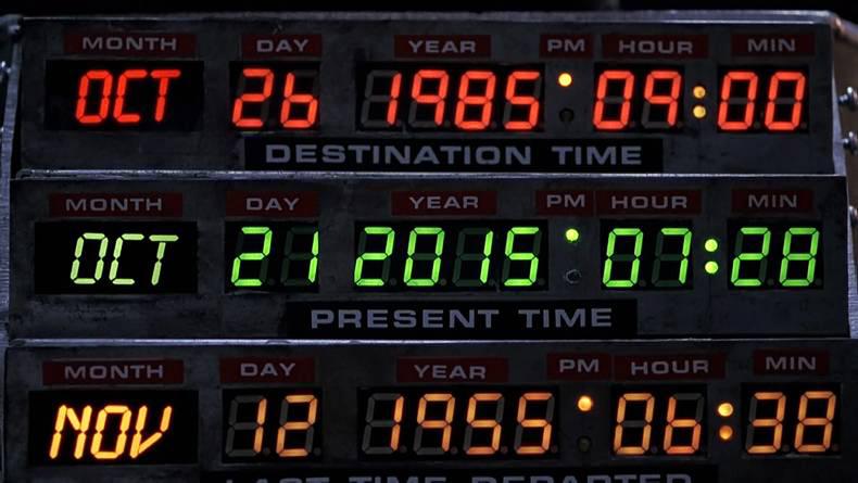 Destination time: 26 October 1985 Destination time: 26 October 1985