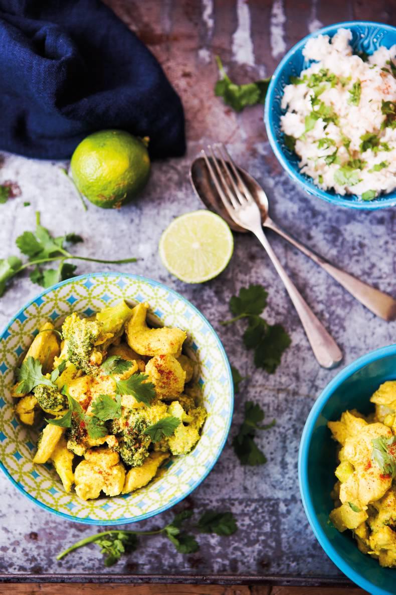 Oliver McCabe's coconut grove chicken curry stirfry and Irish lamb