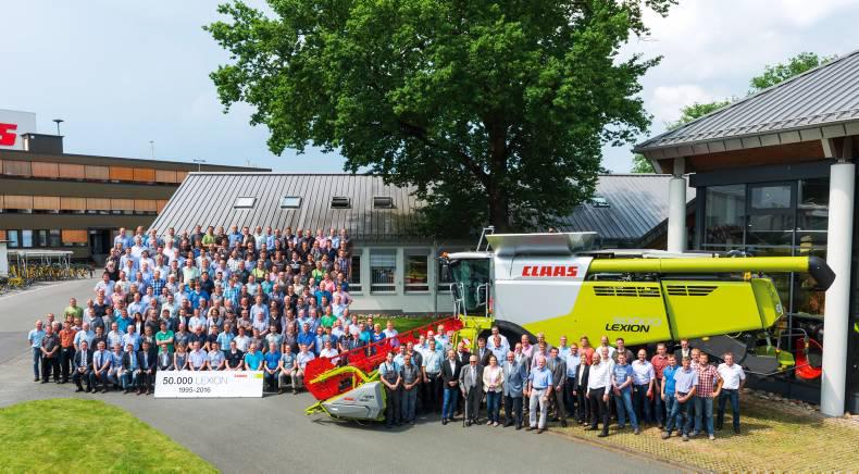 The 50,000th Lexion rolls off the assembly line The 50,000th Lexion rolls off the assembly line