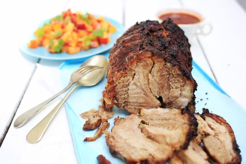 Spiced mackerel & slow-roasted pork Spiced mackerel & slow-roasted pork