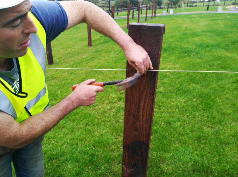 Watch How to erect a timber post and rail fencing 26 October 2016