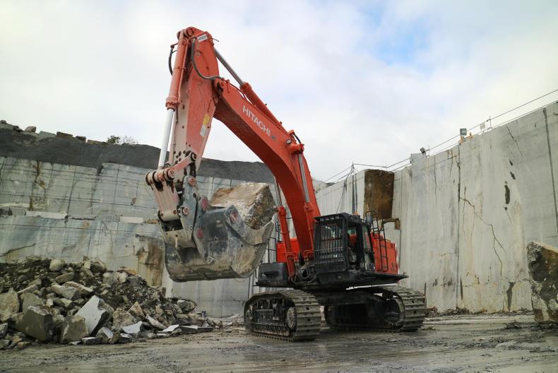 Rock hard Hitachi at work in Kilkenny