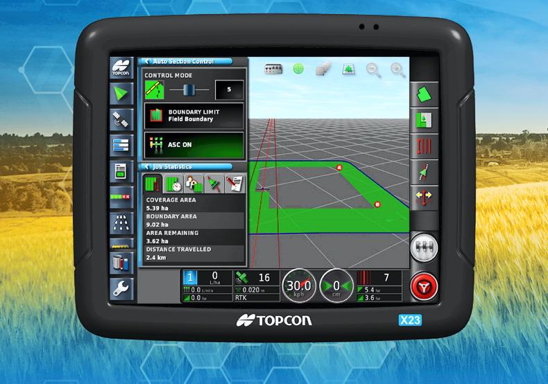 Easy to use Isobus touch screen from Topcon Easy to use Isobus touch screen from Topcon