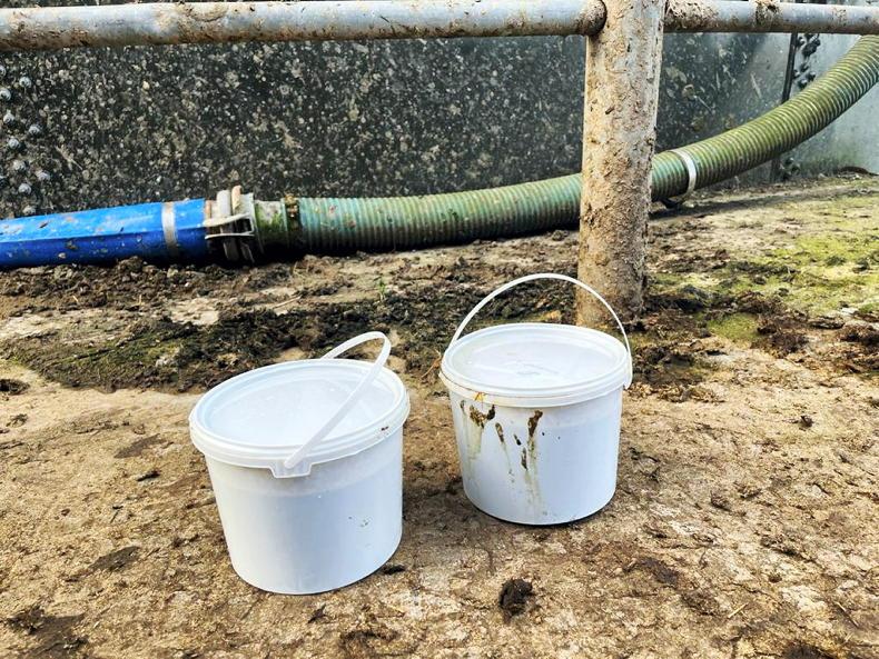 Slurry sampling on the Footprint farms Slurry sampling on the Footprint farms