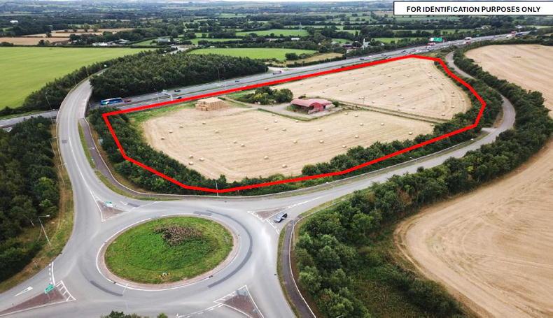 Road frontage on four sides helps field make €175,000/ac Road frontage on four sides helps field make €175,000/ac
